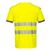 Portwest T181 PW3 Hi-Vis Short Sleeve T-Shirt, Yellow/Grey