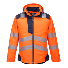 Portwest T400 PW3 Hi-Vis Winter Jacket, Orange/Navy
