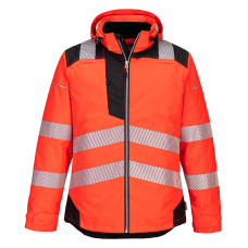 Portwest T400 PW3 Hi-Vis Winter Jacket, Red/Black