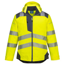 Portwest T400 PW3 Hi-Vis Winter Jacket, Yellow/Grey