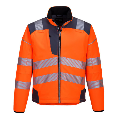 Portwest T402 PW3 Softshell Hi-Vis, Orange/Grey Portwest T402 PW3 Softshell Hi-Vis, Orange/Grey