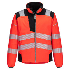 Portwest T402 PW3 Softshell Hi-Vis, Red/Black