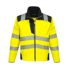 Portwest T402 PW3 Softshell Hi-Vis, Yellow/Black