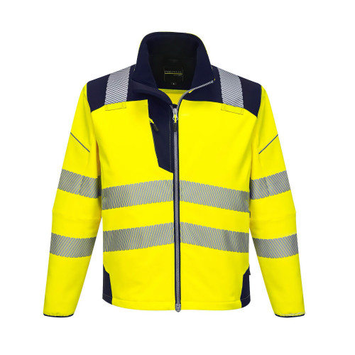Portwest T402 PW3 Softshell Hi-Vis, Yellow/Navy Portwest T402 PW3 Softshell Hi-Vis, Yellow/Navy