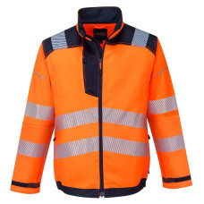 Portwest T500 PW3 Giacca da lavoro Hi-Vis, Arancione/Blu navy