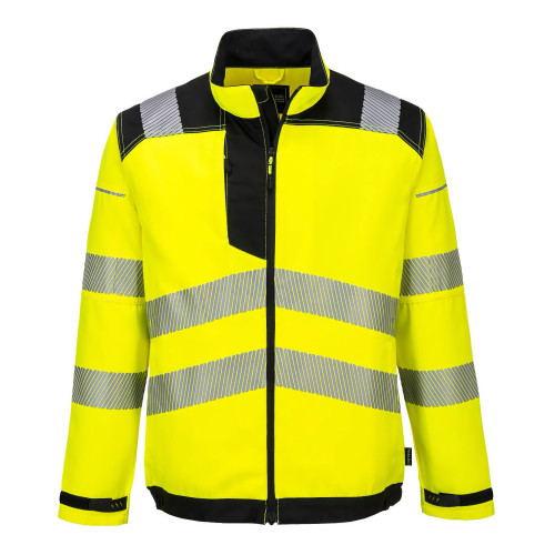 Portwest T500 PW3 Hi-Vis Work Jacket, Yellow/Black