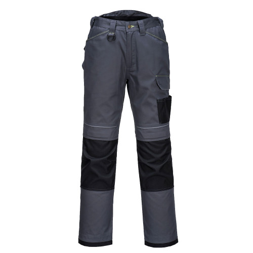 Portwest T601 PW3 Work Trousers, Grey/Black