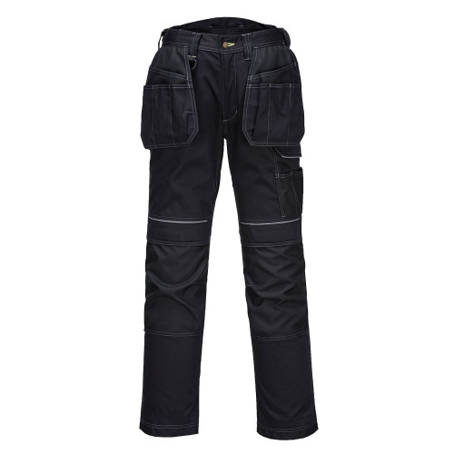 Portwest T602 Holster PW3 Work Trousers, Black