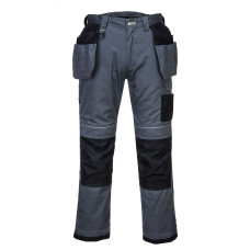Portwest T602 Holster PW3 Work Trousers, Grey/Black