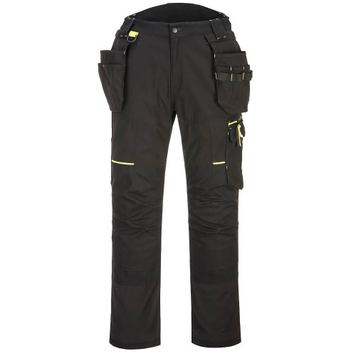 Portwest T706 WX3 Eco Stretch Holster Trousers, Black