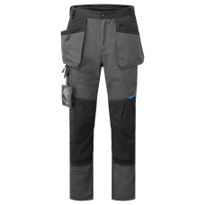 Portwest T719 Pantaloni Holster Slim Fit WX3, Grigio metallo