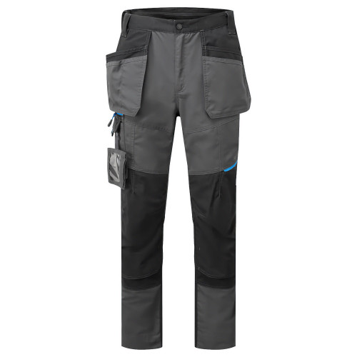 Portwest T719 WX3 Slim Fit Holster Trousers, Metal Grey