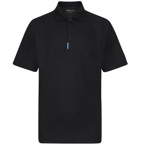 Portwest T720 Polo Shirt WX3, Black