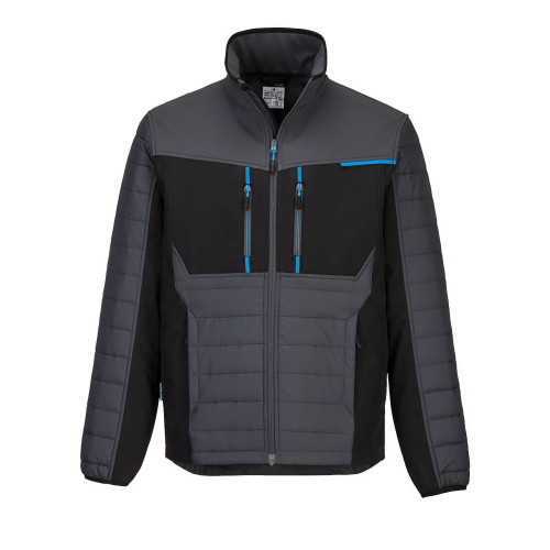 Portwest T752 WX3 Baffle Hybrid Jacket, Metallic Grey