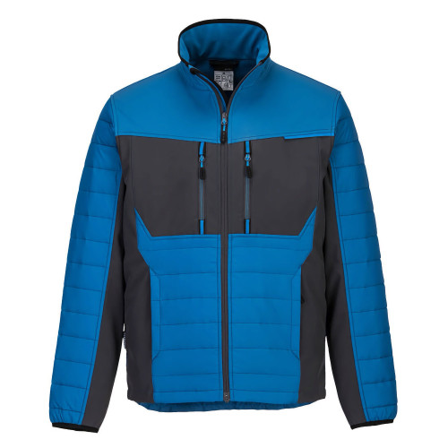 Portwest T752 WX3 Baffle Hybrid Jacket, Persian Blue
