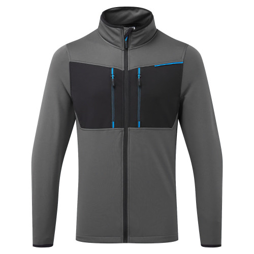 Portwest T756 Full Zip Technical Fleece WX3, Metallic Grey