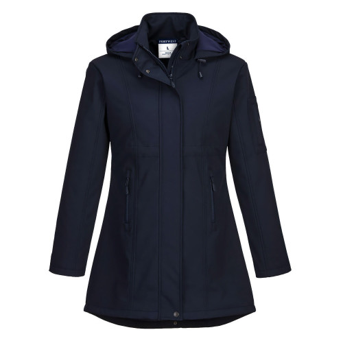 Portwest TK42 Women's Carla Softshell Jacket (3L), Navy Blue