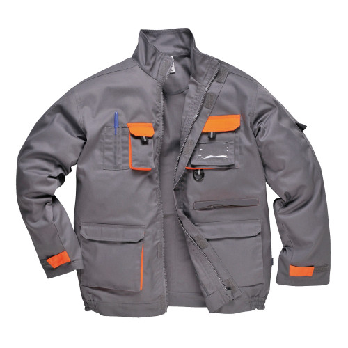 Portwest TX10 Portwest Texo Contrast Jacket, Grey