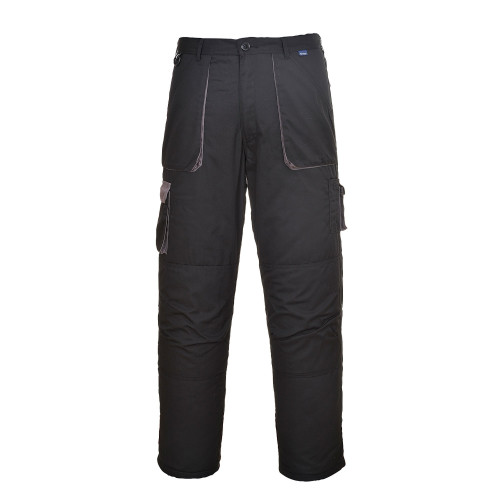 Portwest TX11 Portwest Texo Two-Tone Trousers, Black