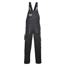 Portwest TX12 Portwest Texo Two-Tone Dungarees, Black
