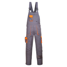 Portwest TX12 Portwest Texo Two-Tone Dungarees, Grey
