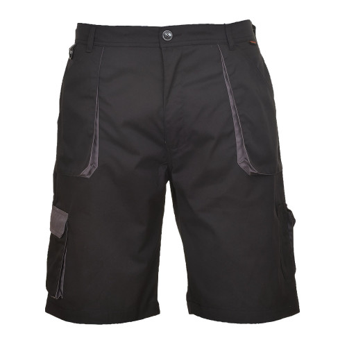 Portwest TX14 Portwest Texo Two-Tone Bermuda Shorts, Black