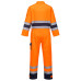 Portwest TX55 Nantes Hi-Vis Suit, Orange/Navy Blue