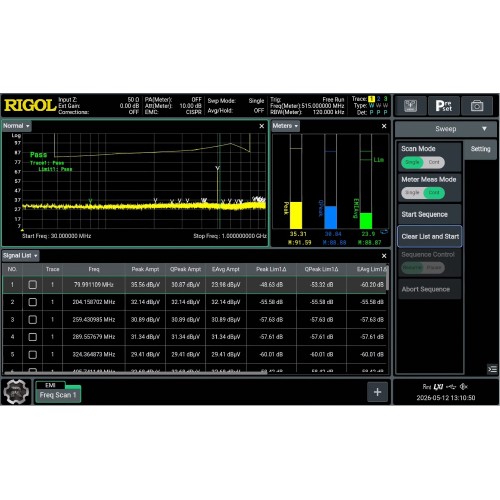 RIGOL RSA800-EMI EMI Measurement Application Software RIGOL RSA800-EMI EMI Measurement Application Software