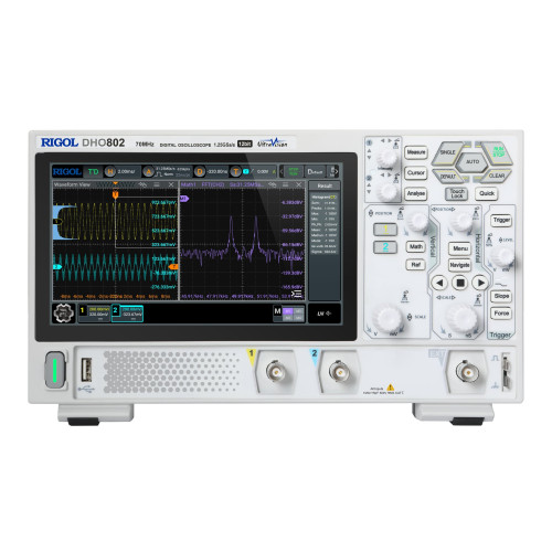 RIGOL DHO802 12-bit Oscilloscope 70MHz, 2 Channels RIGOL DHO802 12-bit Oscilloscope 70MHz, 2 Channels