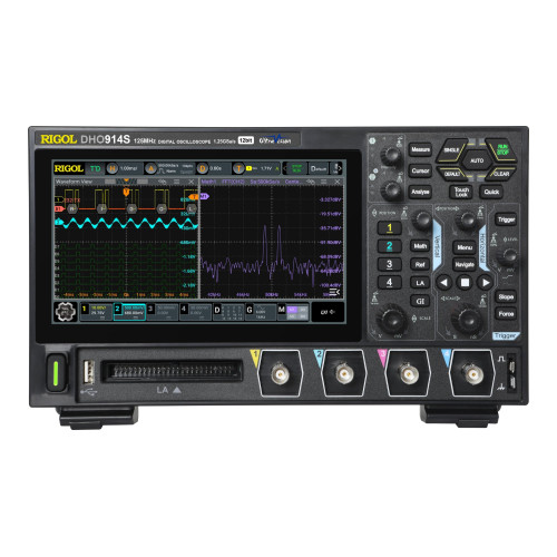 RIGOL DHO914S Oscilloscopio 12-bit 125MHz, 4 canali con AWG RIGOL DHO914S Oscilloscopio 12-bit 125MHz, 4 canali con AWG