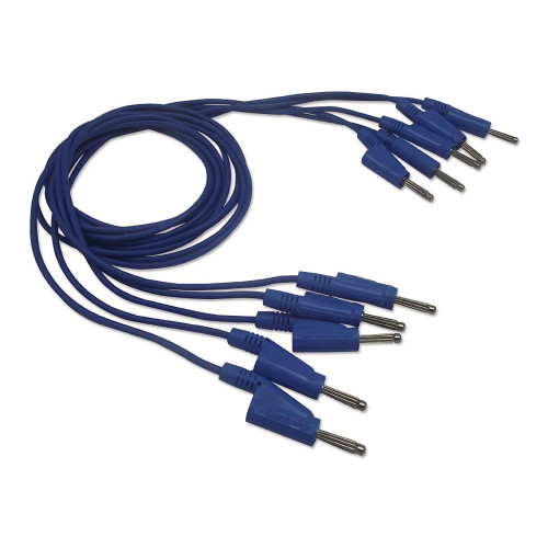Rohde & Schwarz HZ10B Silicon Test Lead, banana to banana, 1m (set of 5, blue) Rohde & Schwarz HZ10B Silicon Test Lead, banana to banana, 1m (set of 5, blue)