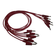 Rohde & Schwarz HZ10R Silicon Test Lead, banana to banana, 1m (set of 5, red)