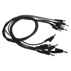 Rohde & Schwarz HZ10S Silicon Test Lead, banana to banana, 1m (set of 5, black)