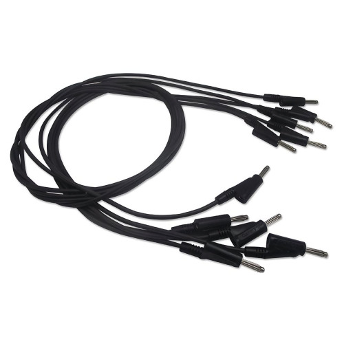 Rohde & Schwarz HZ10S Silicon Test Lead, banana to banana, 1m (set of 5, black) Rohde & Schwarz HZ10S Silicon Test Lead, banana to banana, 1m (set of 5, black)