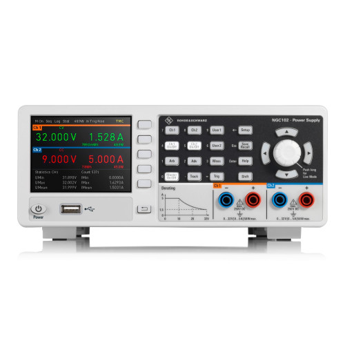 Rohde & Schwarz NGC102 Alimentatore a 2 canali, 100W, 2x 32V, 5A