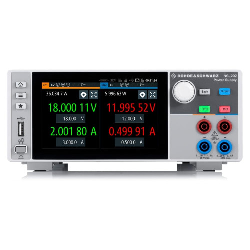 Rohde & Schwarz NGL-COM2b, two-channel DC power supply with I / O trigger