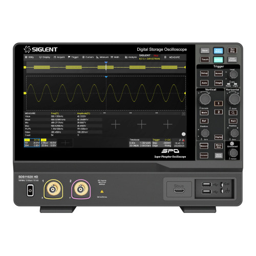SIGLENT SDS1102X HD Oscilloscope 100MHz, 2 Channels, 12-bit SIGLENT SDS1102X HD Oscilloscope 100MHz, 2 Channels, 12-bit
