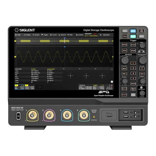 SIGLENT SDS1104X HD Oscilloscope 100MHz, 4 Channels, 12-bit SIGLENT SDS1104X HD Oscilloscope 100MHz, 4 Channels, 12-bit