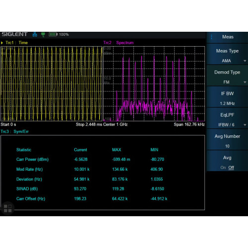 SIGLENT SHA860-AMA Software Option for Analog Modulation Analysis SIGLENT SHA860-AMA Software Option for Analog Modulation Analysis