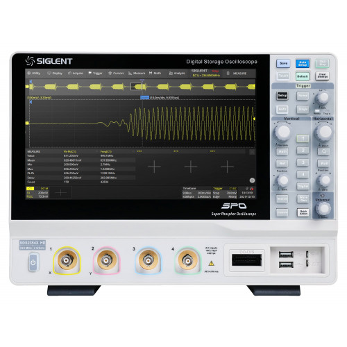 SIGLENT SDS2104X HD Oscilloscopio 100MHz, 12-bit, 4 canali SIGLENT SDS2104X HD Oscilloscopio 100MHz, 12-bit, 4 canali