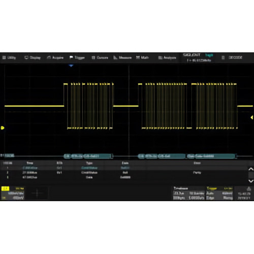 SIGLENT SDS2000HD-1553B Software Activation MIL-STD-1553B Trigger and Decode