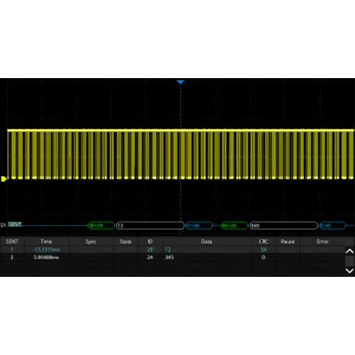 SIGLENT SDS2000HD-SENT Software Activation SENT Trigger and Decode