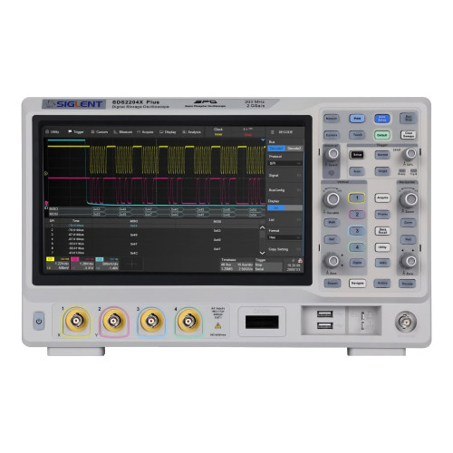 SIGLENT SDS2204X Plus Oscilloscopio 200MHz, 4 canali