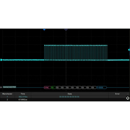 SIGLENT SDS6000Pro-Manch Manchester decode (software option) SIGLENT SDS6000Pro-Manch Manchester decode (software option)