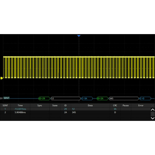 SIGLENT SDS6000Pro-SENT Trigger e decodifica SENT (opzione software)