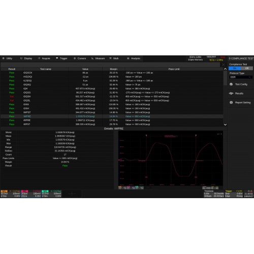 SIGLENT SDS7000A-CT-DDR Software Option for DDR2/DDR3 Compliance Testing for the SDS7000A