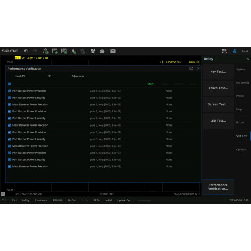 SIGLENT SNA5000-PV Software Option for Performance Test SIGLENT SNA5000-PV Software Option for Performance Test