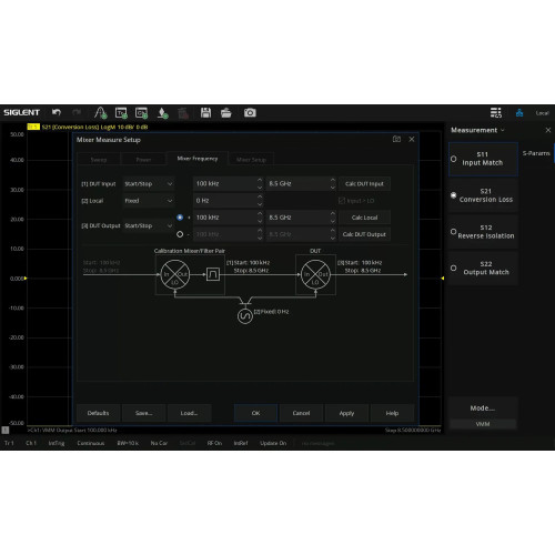 SIGLENT SNA5000-VMM Software Option for Vector Mixer Measurement