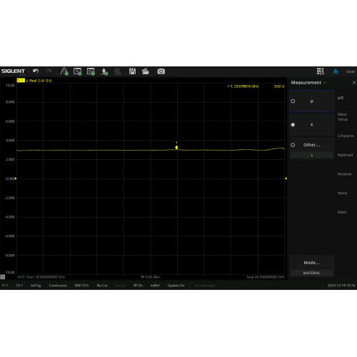 SIGLENT SNA6000-MT Software Option for Material Measurement SIGLENT SNA6000-MT Software Option for Material Measurement