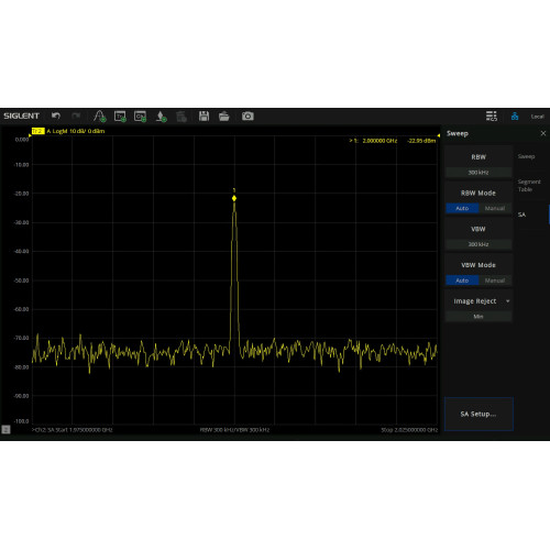 SIGLENT SNA6000-SA Software Option for Spectrum Analysis
